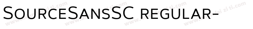 SourceSansSC regular字体转换